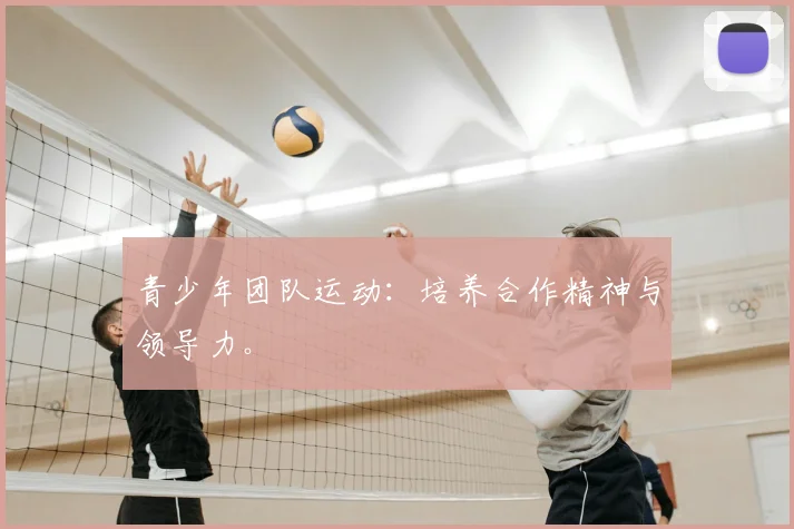 青少年团队运动:培养合作精神与领导力。